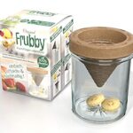 Frubby® - Die nachhaltige Fruchtfliegen-Lebendfalle - geeignet für Taufliegen Obstfliegen Essigfliegen - wiederverwendbar - spülmaschinengeeignet - 100% plastikfrei - ohne Chemie (1'er Pack)  