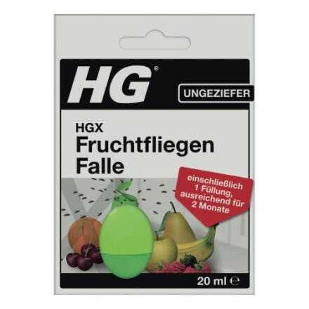 HGX Fruchtfliegenfalle - DAS Mittel Gegen Lästige Fruchtfliegen - 2 Monaten Wirksam - Um lästige Fruchtfliegen zu Entfernen  